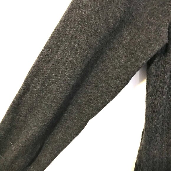 Tommy Bahama sweater dress grey women M cable knit cozy warm preppy capsule - Picture 8 of 12